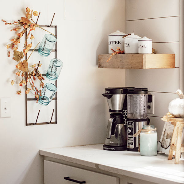 Antique Brass Blacksmith Wall Mug Rack