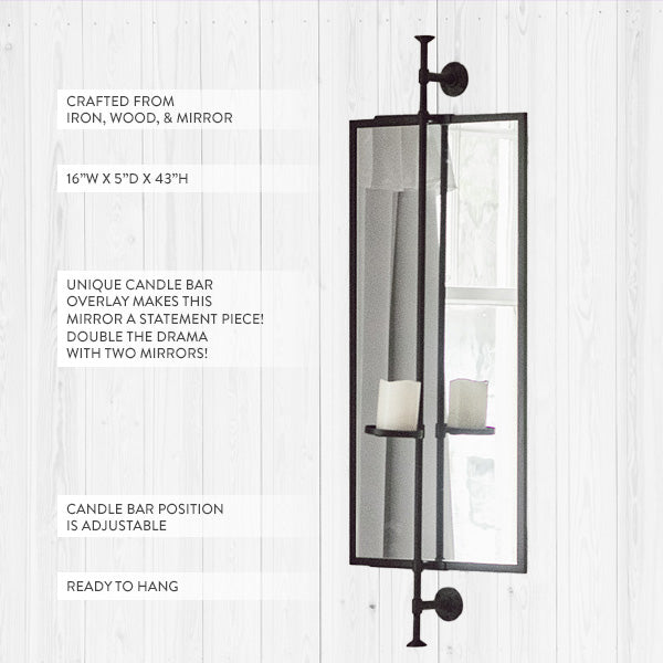 Industrial Wall Sconce Mirror