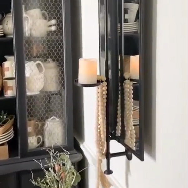 Industrial Wall Sconce Mirror