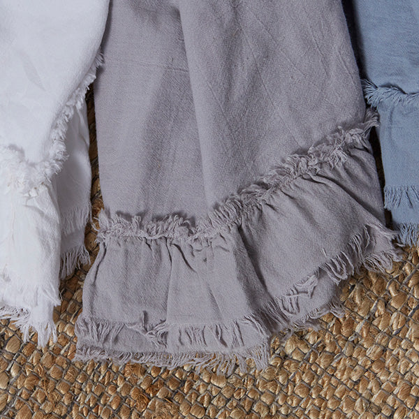 Frayed Edge 3 Piece Comforter Set, Pick Your Color