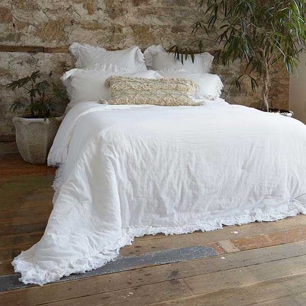 Frayed Edge 3 Piece Comforter Set, Pick Your Color