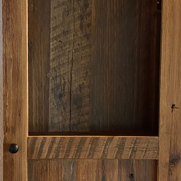 Wall Cabinet with Reclaimed Wood Frame