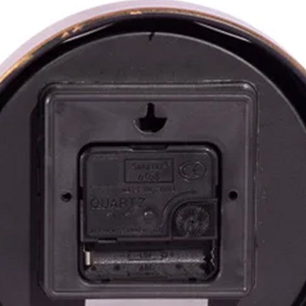 Round Copper Metal Table Clock