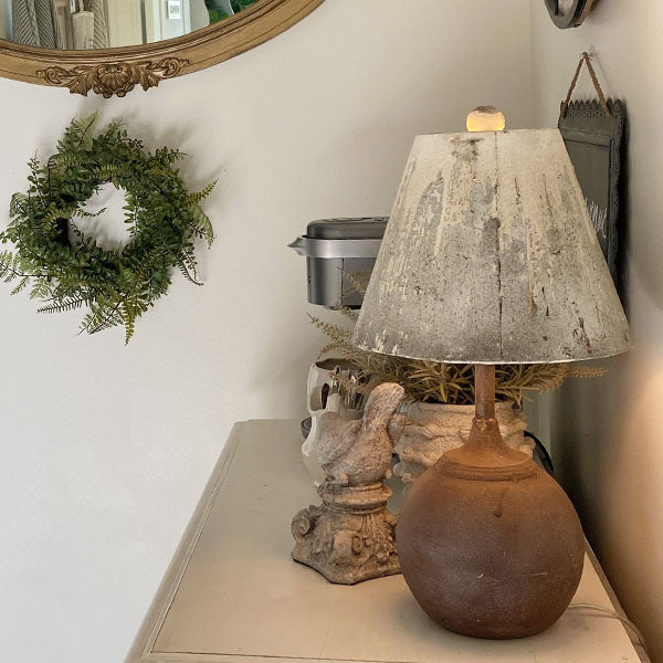 Antique-Inspired Cannon Ball Tabletop Lamp