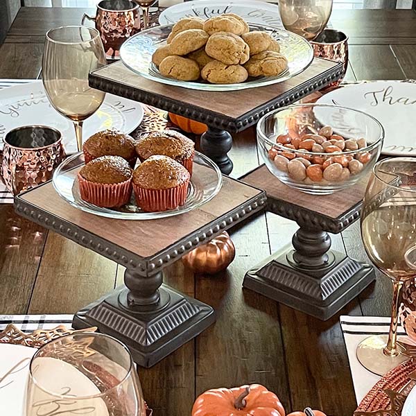 Beaded Dessert Stands, Set of 3 | Pick Your Style