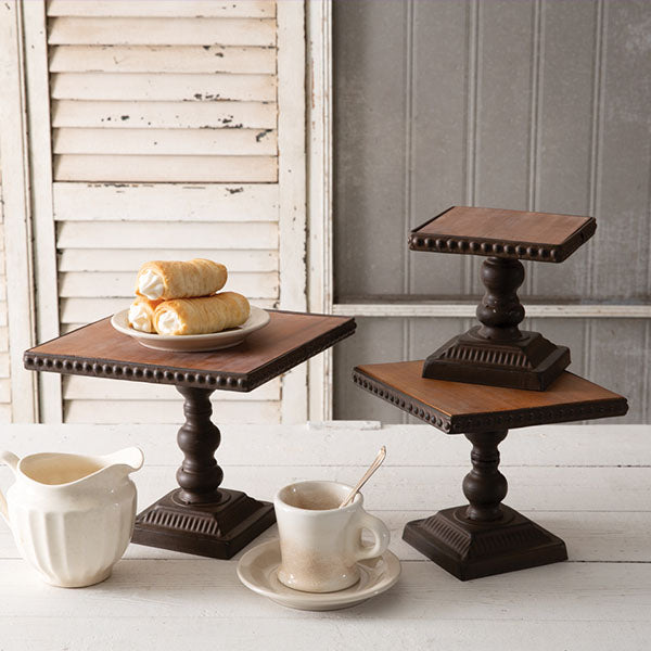 Beaded Dessert Stands, Set of 3 | Pick Your Style