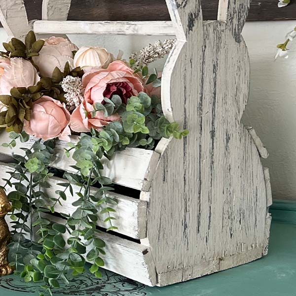 Wooden Bunny Basket, Pick Your Style