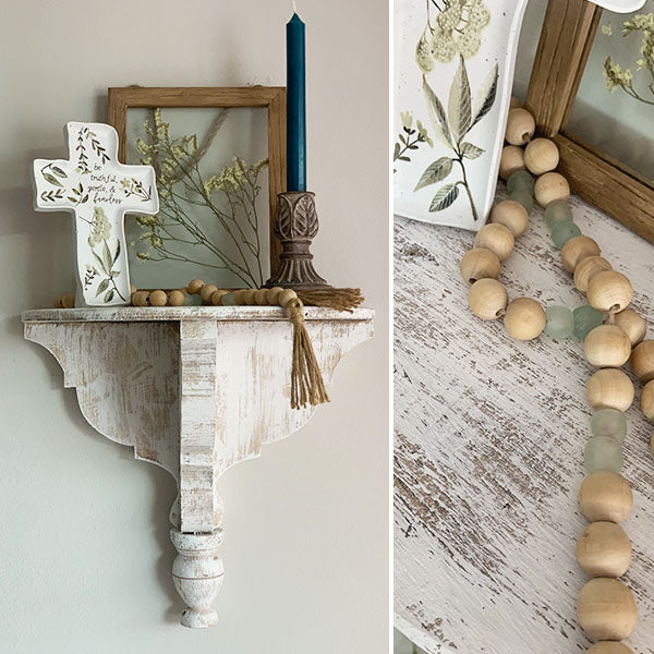 Handmade Wood Corbel Wall Shelf