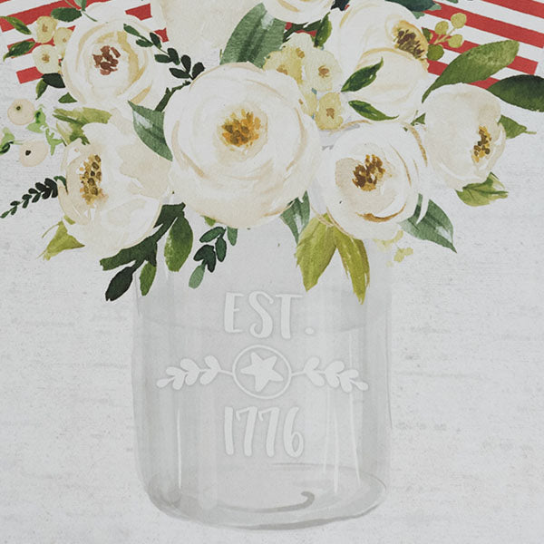 Patriotic  Flower Bouquet Sign