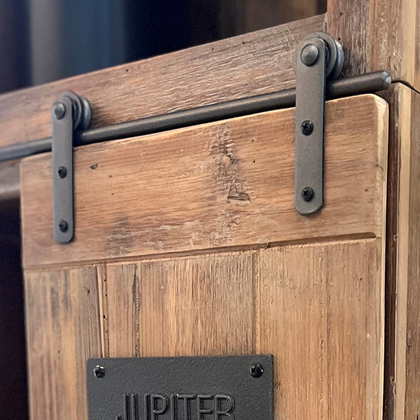 67 Inch Tall Wood Cabinet with Sliding Door