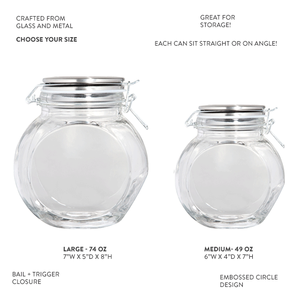 Round Bail and Trigger Canister, Pick Your Size