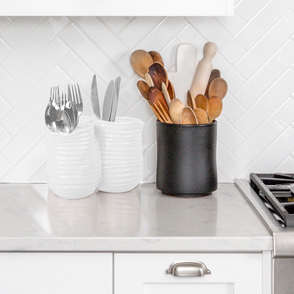 3 Section Ceramic Round Caddy