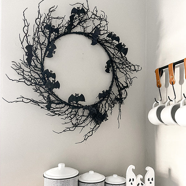 Light Up  Bat Wreath