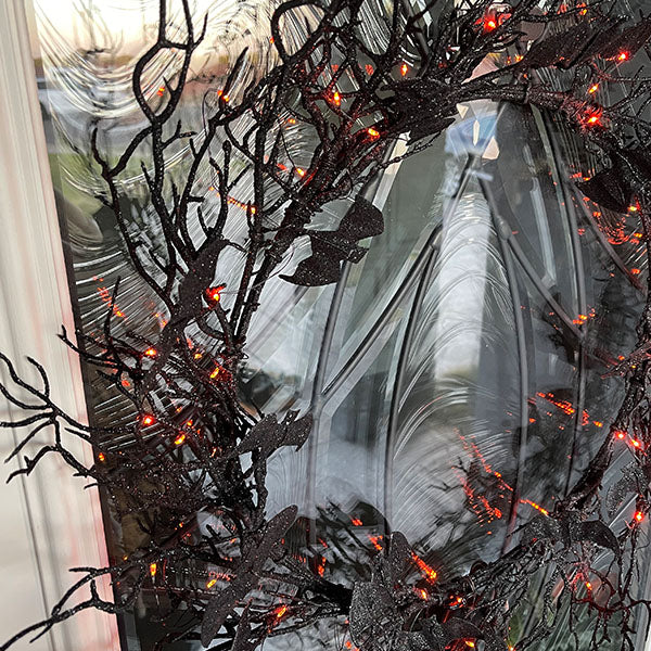 Light Up  Bat Wreath