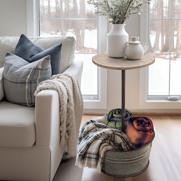 Galvanized Planter Table