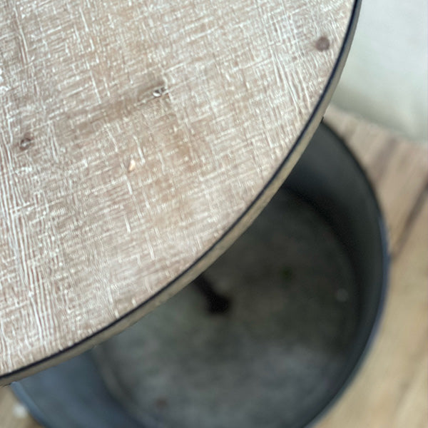 Galvanized Planter Table