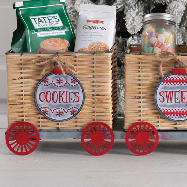 40 Inch Long North Pole Express Train with Baskets