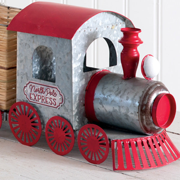 40 Inch Long North Pole Express Train with Baskets