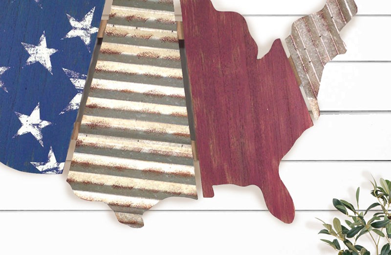 Large United States Paneled Wall Art