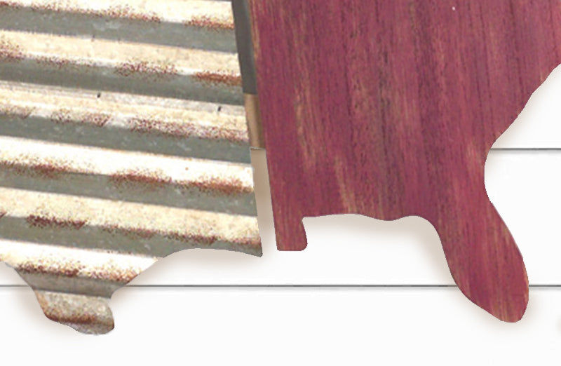 Large United States Paneled Wall Art