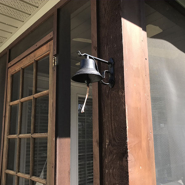 Cast Iron Dinner Bell with Bracket