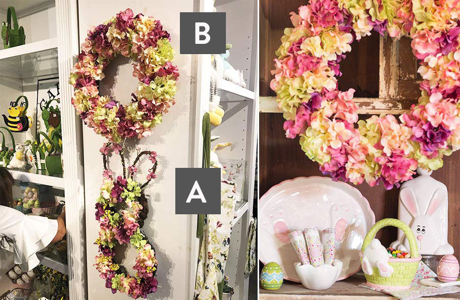 Easter Hydrangea Wreath, Pick Your Style