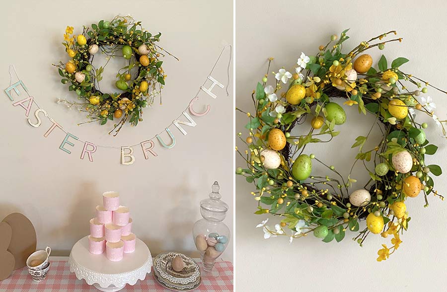 Easter Egg Wreath, Pick Your Style