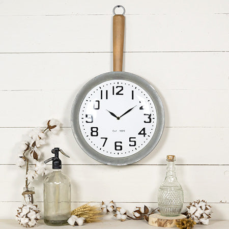 Frying Pan Wall Clock