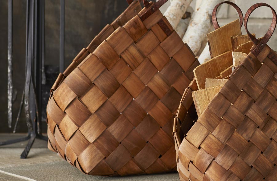 Woven Baskets Set with Handles