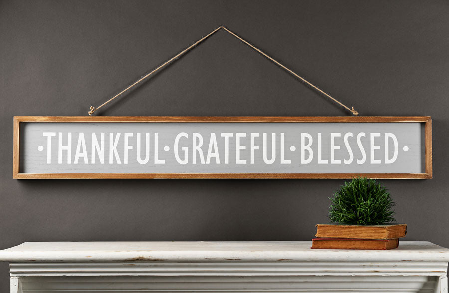 45 Inch Long Wooden Framed Reversible Sign, 2 in 1