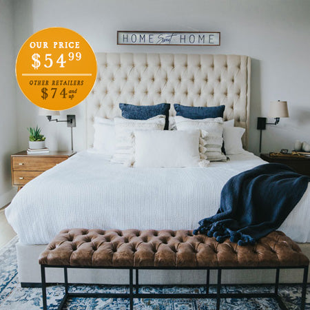 45 Inch Long Wooden Framed Reversible Sign, 2 in 1