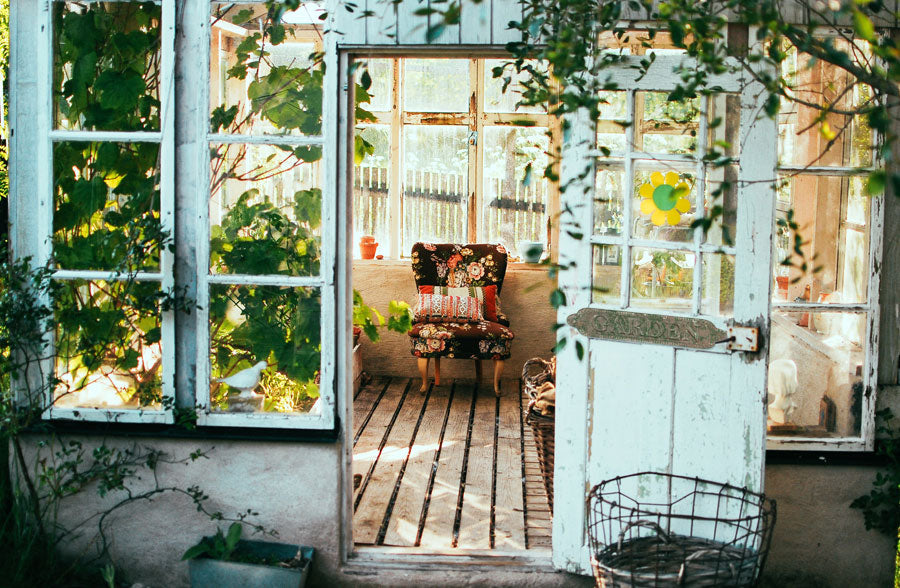 Distressed Green Garden Plaque