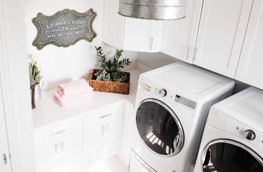 Ornate Vintage Laundry Room Sign