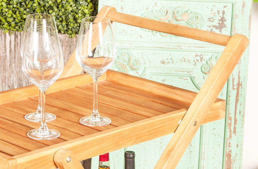Teak Serving Cart
