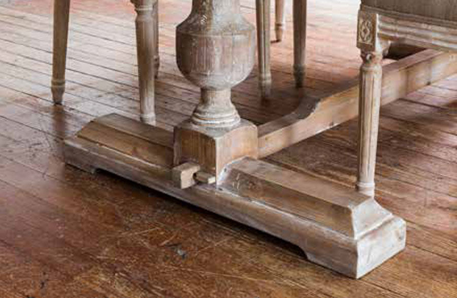 White Washed Column Table
