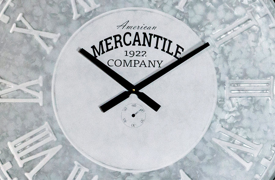 Embossed Metal Wall Clock