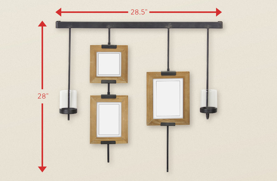 Gallery Wall Frames and Candle Holders