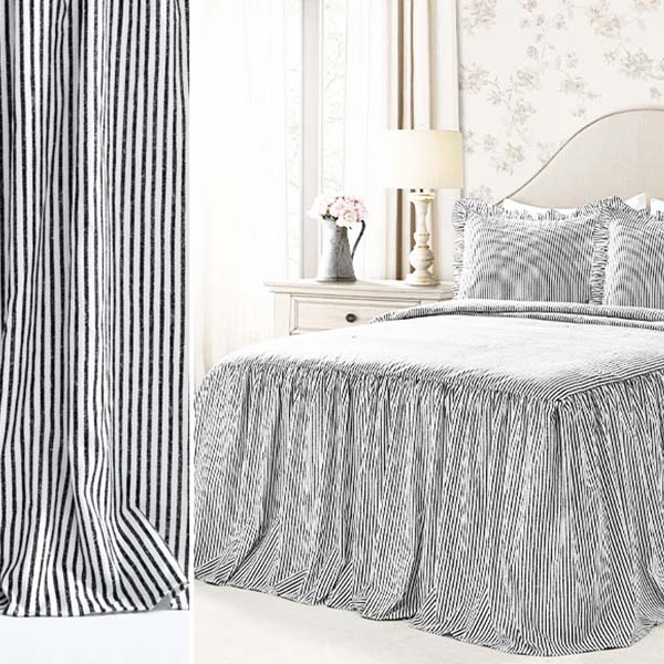 Striped 3-Piece Bedding Set, Pick Your Color and Size