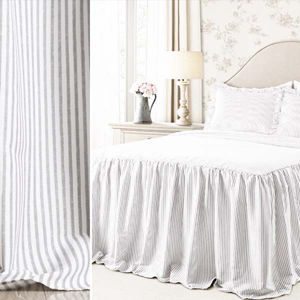 Striped 3-Piece Bedding Set, Pick Your Color and Size