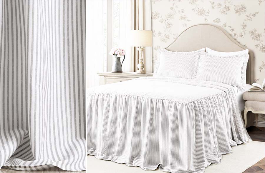 Striped 3-Piece Bedding Set, Pick Your Color and Size