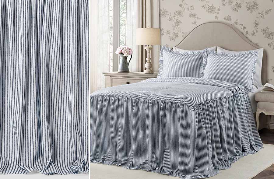Striped 3-Piece Bedding Set, Pick Your Color and Size