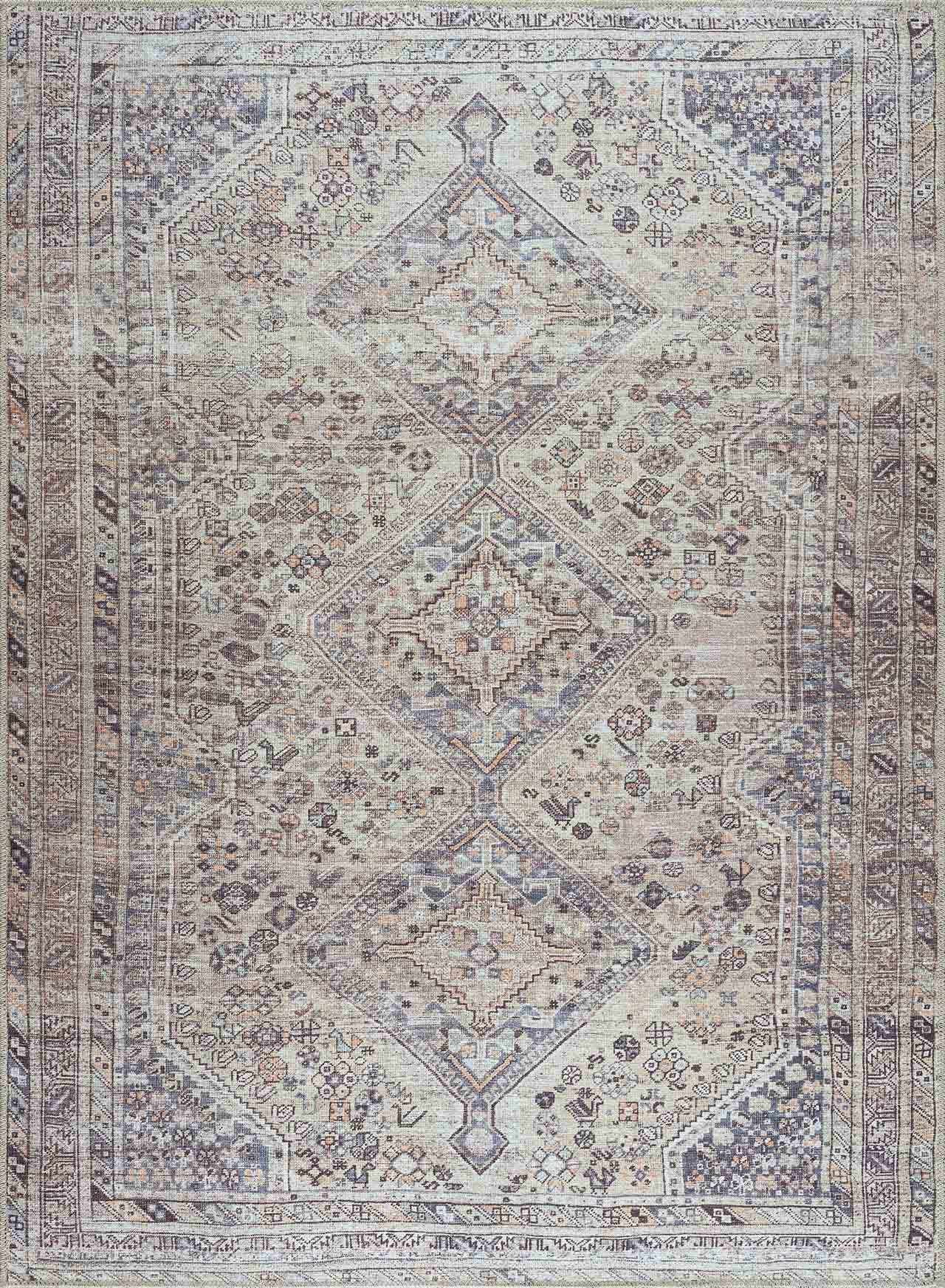 Boho Tan Washable Rug