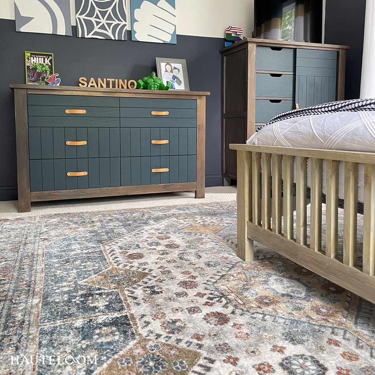 Southwestern Washable Area Rug