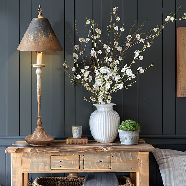 Antique Inspired Distressed Table Lamp