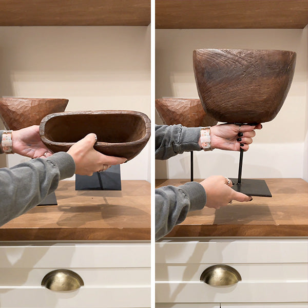 FOUND Repurposed Antique Cow Bell Stands