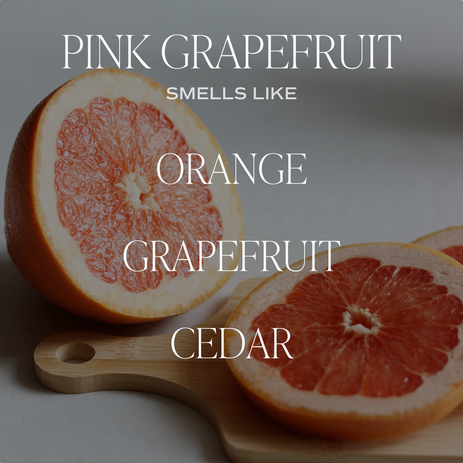 Pink Grapefruit Soy Candle - Tan Matte Jar - 15 oz