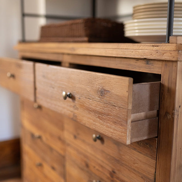 Old Pine Baker's Rack with Cabinet