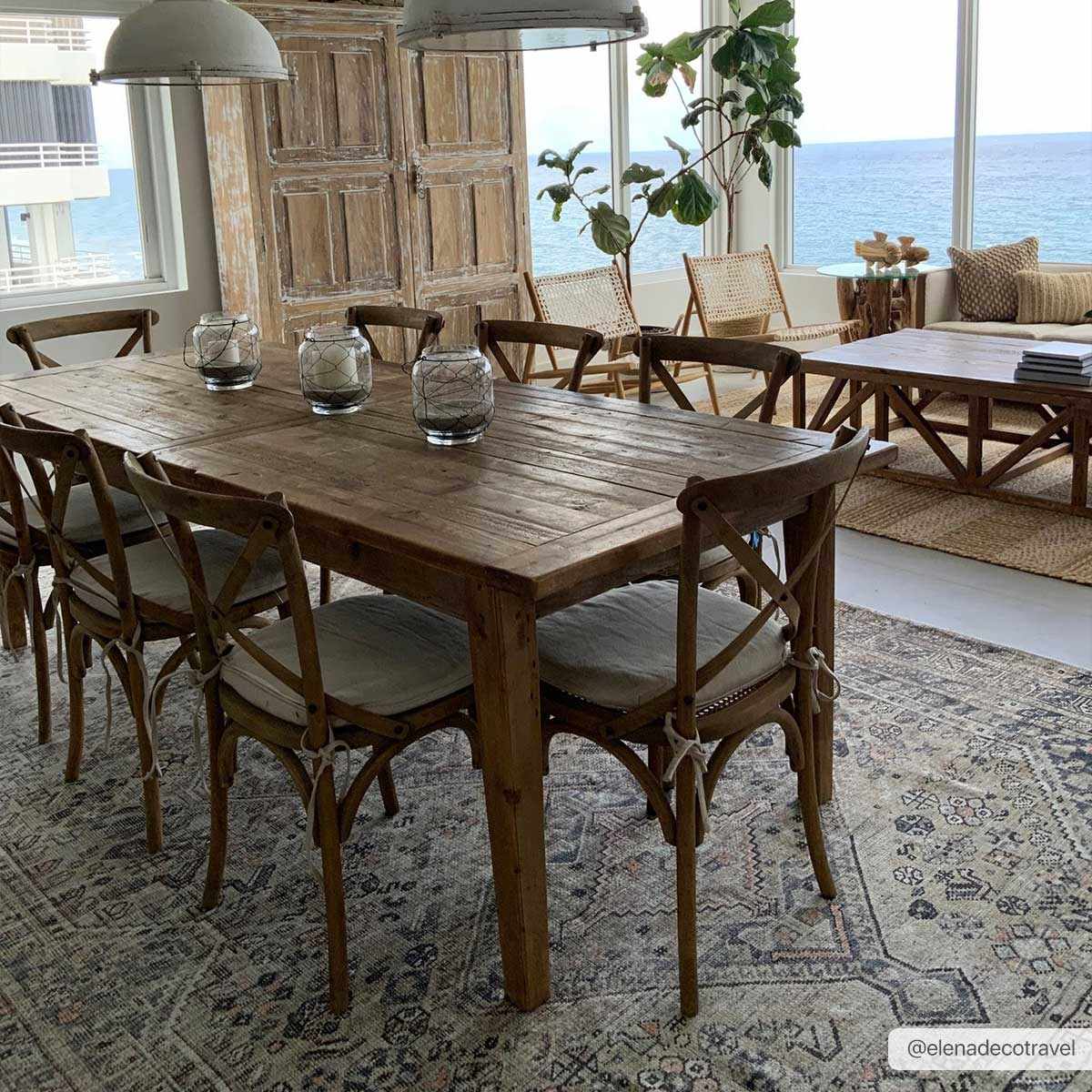 Boho Tan Washable Rug