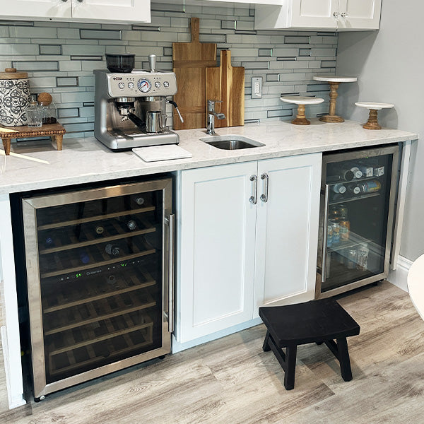 Antique Replica Black Wooden Step Stool