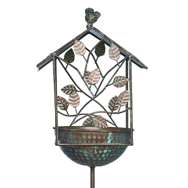 42 Inch Iron Bird Feeder with Yard Stake